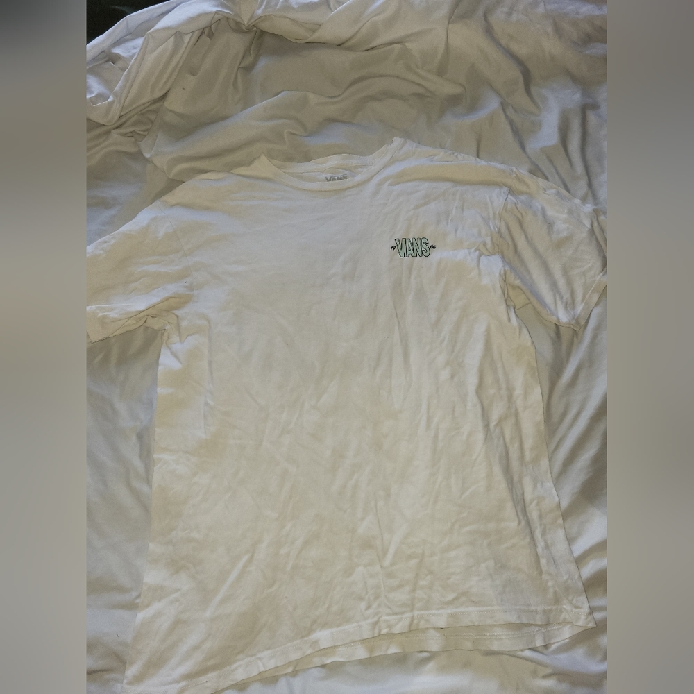 Vans White Short Sleeve Men's Tee With alien